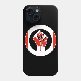 Black Lives Matter Fist Circled Flag Canada Phone Case