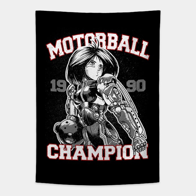 Motorball Champion Tapestry by RetroFreak