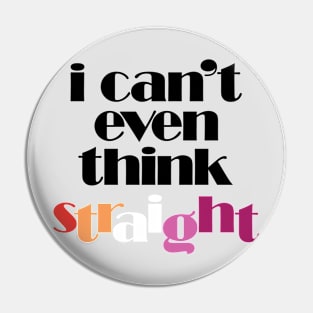 Thinking Lesbian Pin