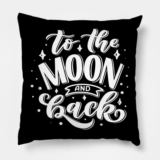 To The Moon And Back Pillow by ProjectX23Red