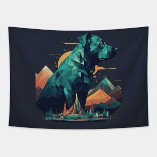 Abstract dog Tapestry
