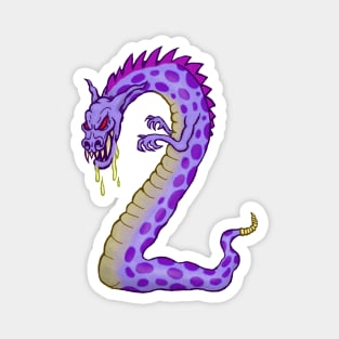 Two-shaped Dragon-wolf-snake-thing Magnet