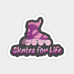 Pink Skates for Life Magnet