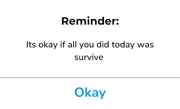 Reminder: It’s okay if all you did today was survive Kids T-Shirt by anrockhi