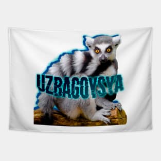 lemur art colorful nature popart wildlife Tapestry