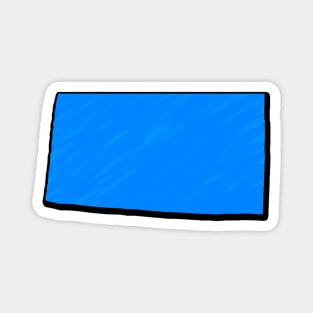 Bright Blue Colorado Outline Magnet