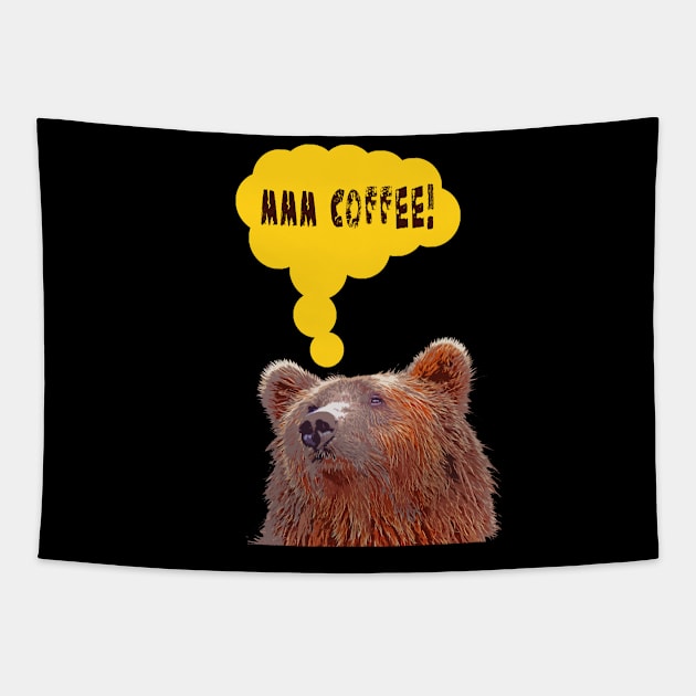 mmm Coffee Tapestry by BearCaveDesigns