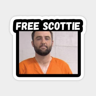 Funny Meme Free Scottie Scheffler Mugshot 2 Magnet