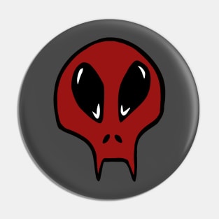 Red skull small Pin