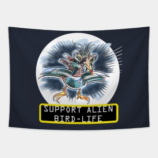 SUPPORT ALIEN BIRD-LIFE Tapestry