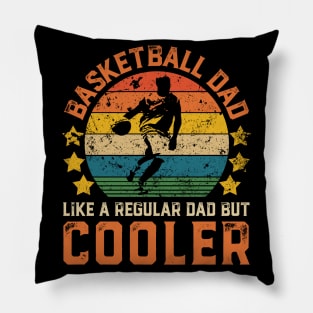 Basketball Dad Funny Vintage Basketball Player Father's Day Gift Pillow