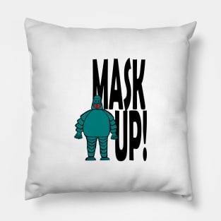 Mask Man Mask Up! Pillow