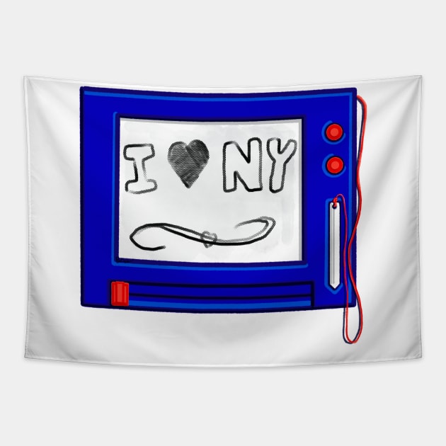 I 🖤 NY Tapestry by Beansiekins