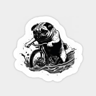 Pug Bike Life Magnet