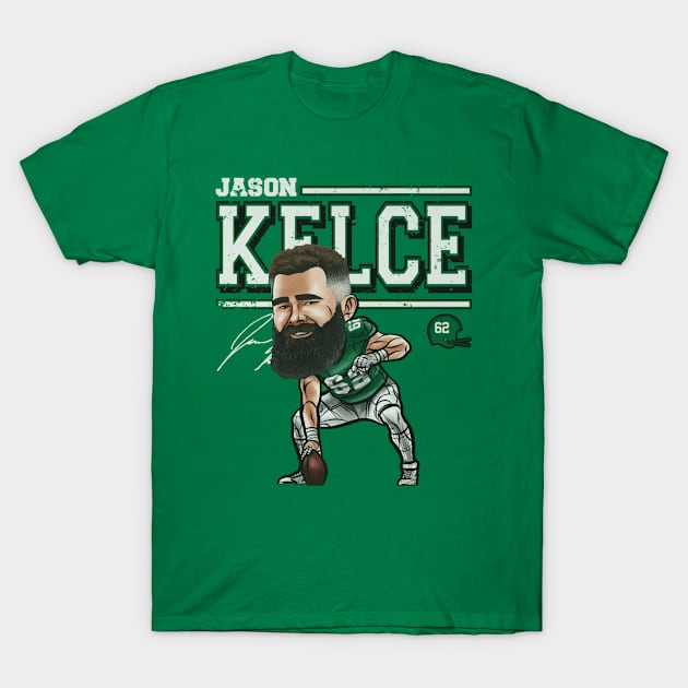 danlintonpro Jason Kelce Philadelphia Cartoon T-Shirt