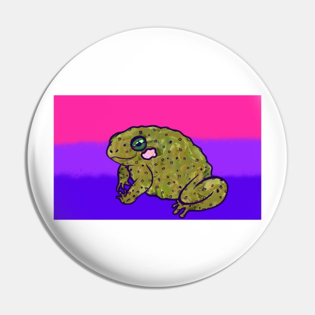 Bisexual Toad Flag Pin by Bingust