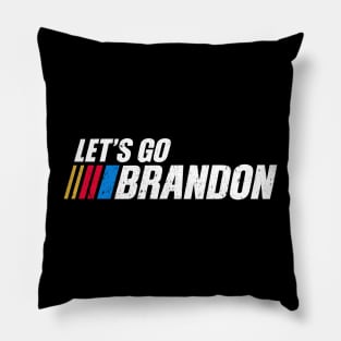 Racing meme Let's go Brandon Pillow