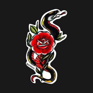 Snake and Rose T-Shirt