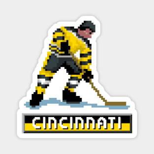 Retro Cincinnati Hockey Magnet