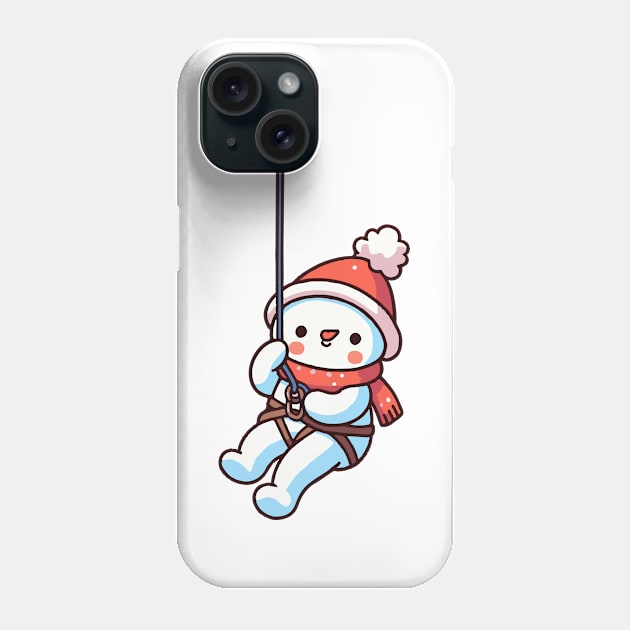 Cute snowman Abseiling Phone Case by fikriamrullah