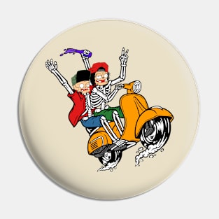ride a scooter with my best friends Pin