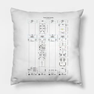 Tesla Coil Circuits Pillow