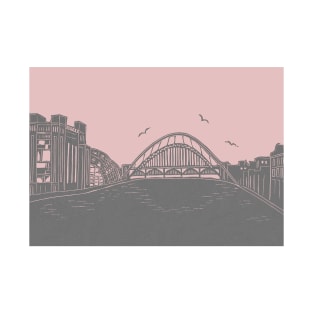 Bridges of NewcastleGateshead Quayside T-Shirt