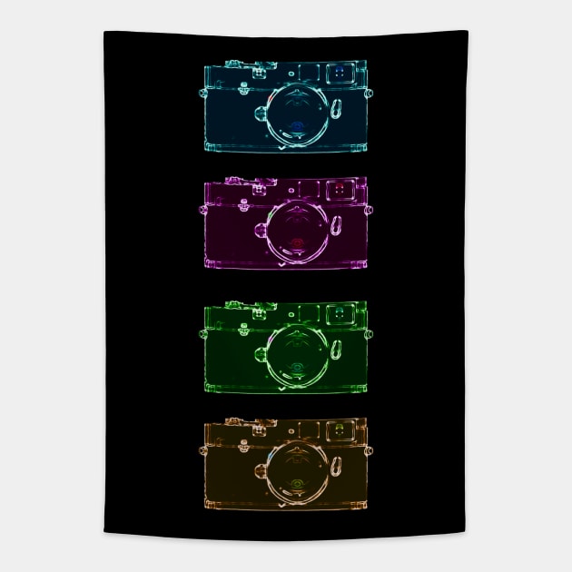 Retro Photographer Cameras Tapestry by Scar