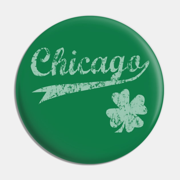 Retro Chicago Irish St Patricks Day Pin by E