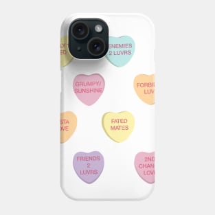 Romance Tropes Candy Hearts Phone Case