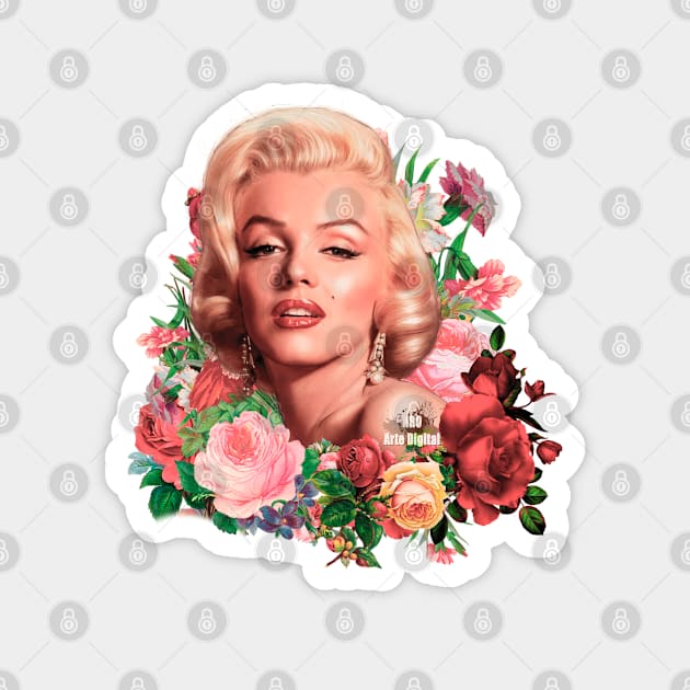 Marilyn Monroe Magnet by NRO Arte Digital