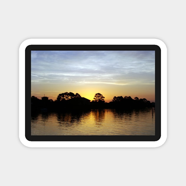 Grand Lagoon Sunrise Magnet by Ckauzmann