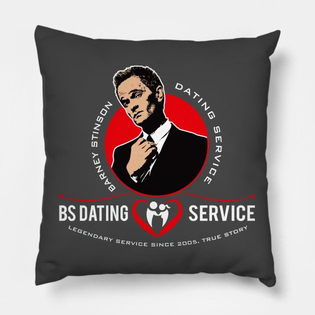 BS Dating Service Pillow by Alema Art