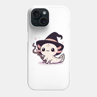 cute baby axolotl witch Phone Case