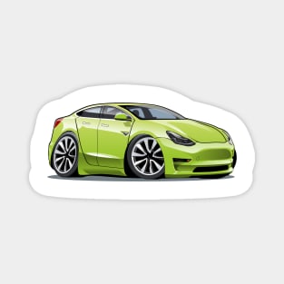 Cartoon electric car Magnet