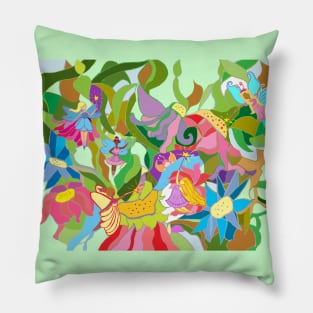 Flowers and Fairies Pillow