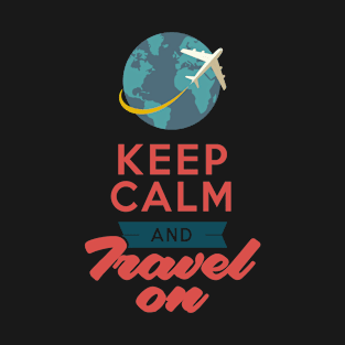 Keep Calm and Travel on an Airplane T-Shirt