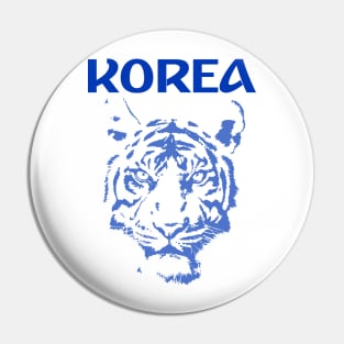 Team Korea White Pin