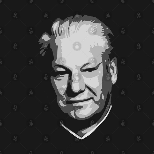 Boris Yeltsin Black and White by Nerd_art