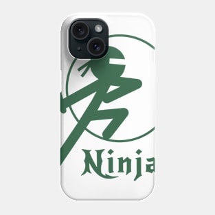 Stickman Ninja - Green Phone Case