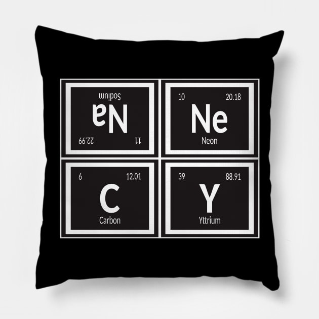 Annecy City Table of Elements Pillow by Maozva-DSGN