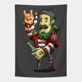 Hipster Pirate Tapestry