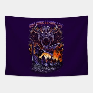 Minnesota Vikings Fans - Just Once Before I Die: Inferno Battle Tapestry