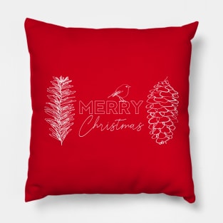 Red Merry Christmas Pillow