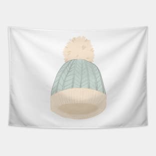 Fluffy Knit Winter Hat Tapestry