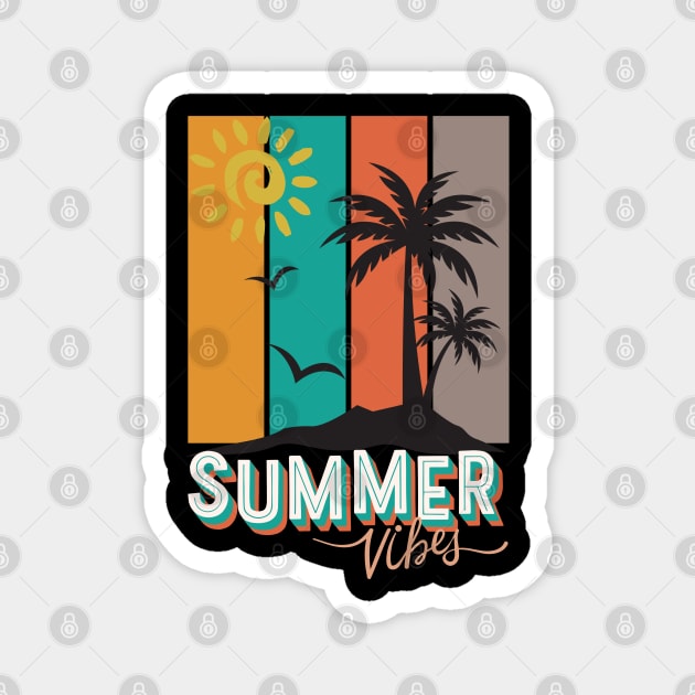 Summer Vibes Magnet by Kittoable