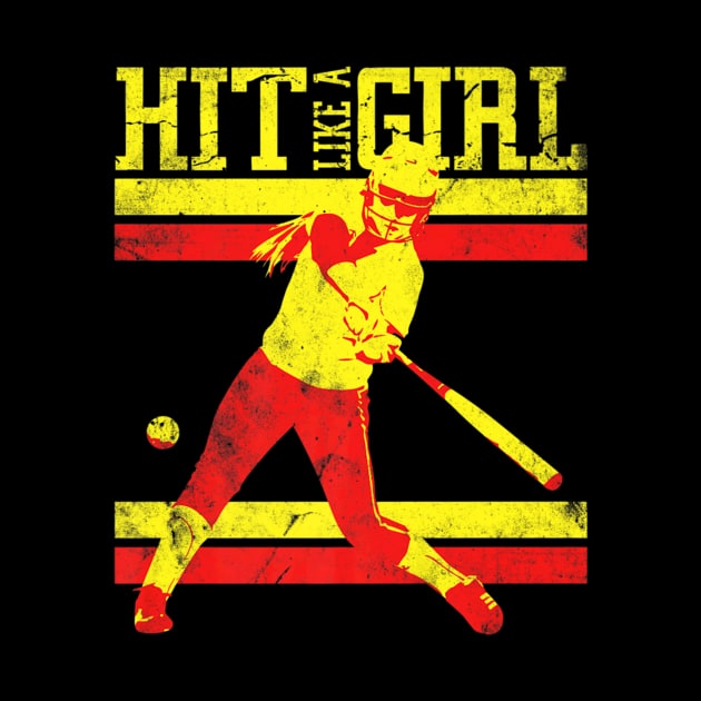 Hit Girl Softball Player by Magic Ball