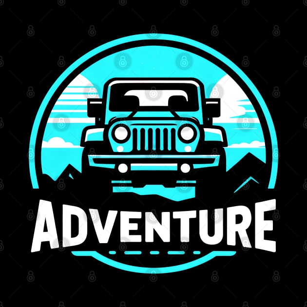 Jeep Wrangler Adventure Baby Blue by Syntheous