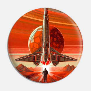 Departure from the Red Planet Pin