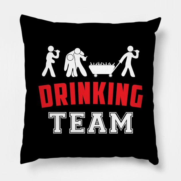 Drinking Team Pillow by T-Shirt.CONCEPTS